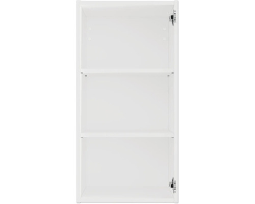 Otevřená koupelnová skříňka se třemi policemi