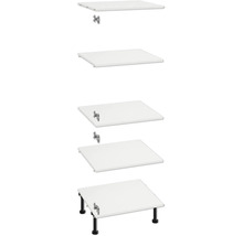 Deska umyvadla s různými možnostmi montáže do koupelny