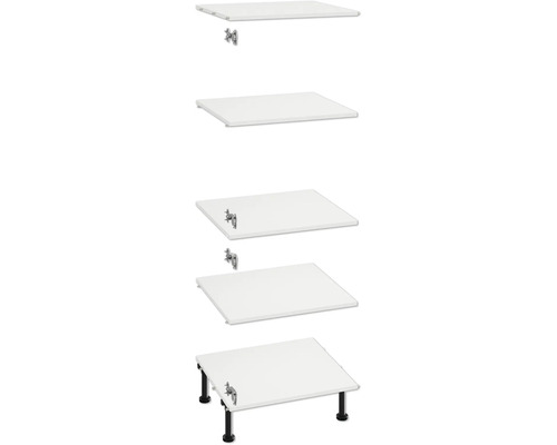 Deska umyvadla s různými možnostmi montáže do koupelny