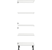 Policový systém s více policemi a černými nohami