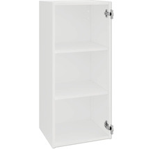 Bílá závěsná skříňka se třemi policemi