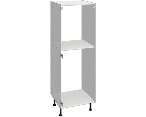 Korpus midi skříňky Piccante Smart 60 × 55,5 × 176,6 cm soft bílá matný Kuchyňská skříňka s jednou policí a nožičkami