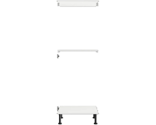 Stolová konstrukce s nastavitelnýma nohama pro e-shop Hornbach