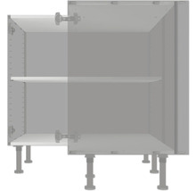 Kuchyňská skříňka s policemi a nožičkami