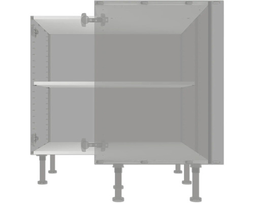 Kuchyňská skříňka s policemi a nožičkami