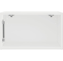 Vnitřní pohled na bílou kuchyňskou skříňku s upevněním