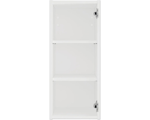 Bílá koupelnová skříňka s policemi