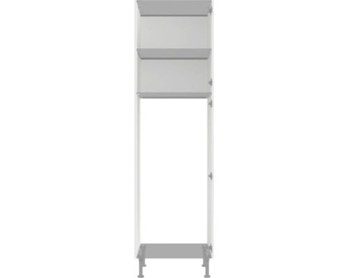 Otevřená koupelnová vysoká skříňka s policemi