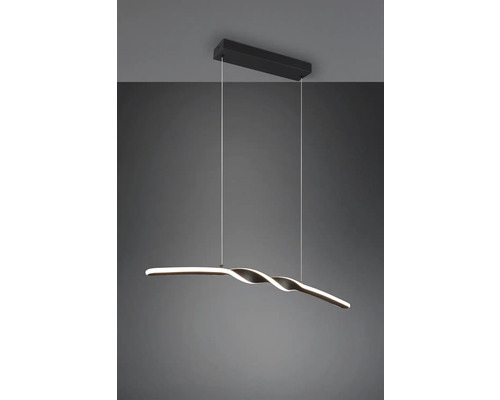 LED závěsné svítidlo se zakřiveným designem, zavěšené ze stropu