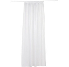 Bílý sprchový závěs s řasicí páskou