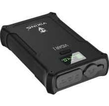 Černá baterie se vstupy USB a DC od značky Viking