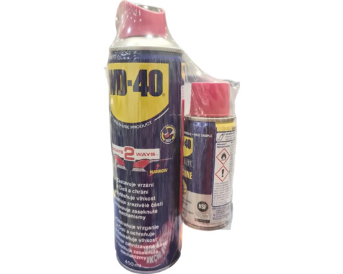 Univerzální mazivo Smart Straw WD-40 450ml + Čistič kontaktů WD S 250ml Multifunkční přípravek WD-40 s přídavným vzorkem