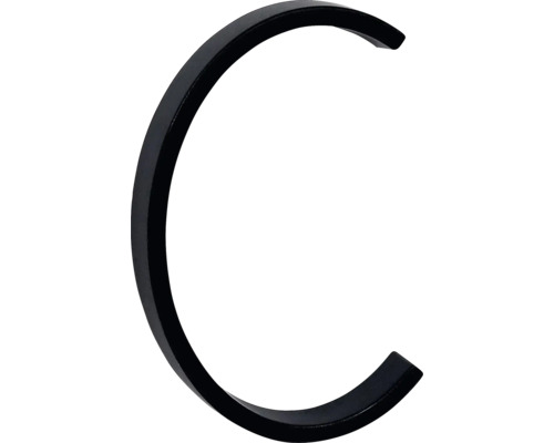 Zinkové písmeno "C" v „3D“ provedení RN.125V.C.CE Zakřivený držák