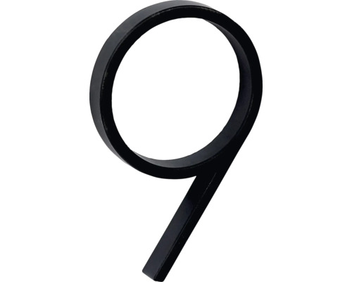 Zinkové číslo "9" v „3D“ provedení RN.125V.9.CE Číslo domu 9 z kovu