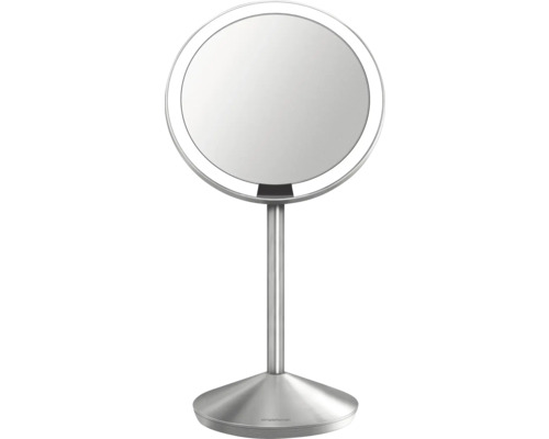 Kulaté kosmetické zrcadlo s osvětlením na stůl