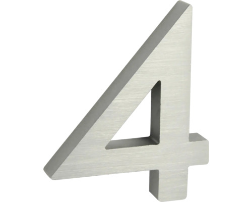 Číslo domu 4 z kovu