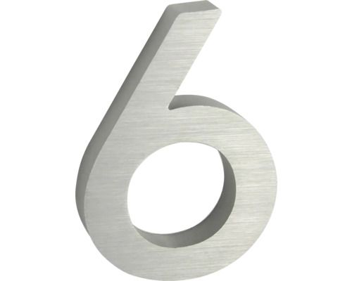 Číslo domu 6 z kovu
