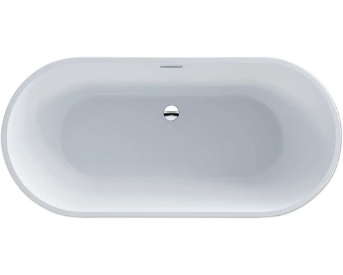 Volně stojící vana, oválný tvar, pohled shora