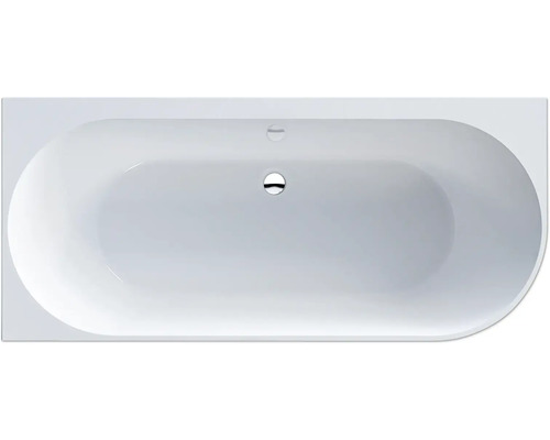 Oválná vana s přepadem a odtokem