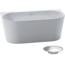 Volně stojící vana s ochranou proti přetečení a vypouštěcí soupravou