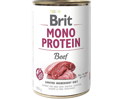 Konzerva pro psy Brit Mono Protein Beef 400 g (5+1) Brit Mono Protein Hovězí konzerva pro psy