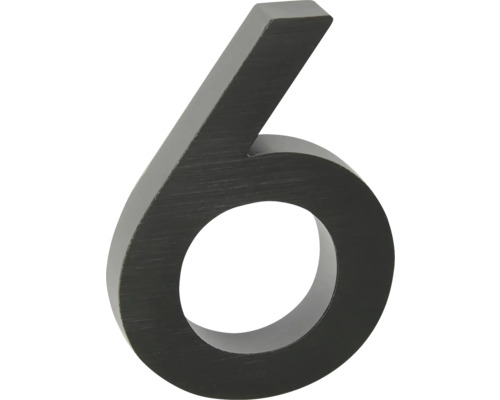Číslo domu 6 z kovu