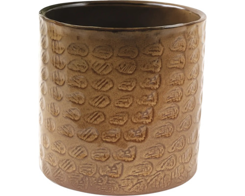 Dekorativní květináč s reliéfním vzorem pro vnitřní použití