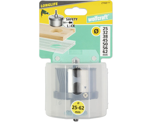 Wolfcraft děrovka s různými velikostmi v sadě