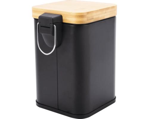Kovový kompostovací koš s bambusovým víkem