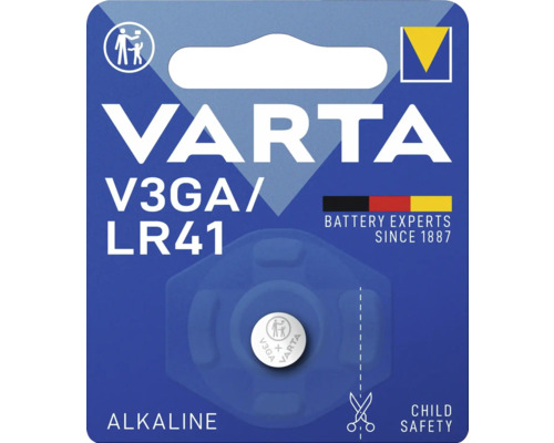 Baterie Varta V3GA nebo LR41 v blistrovém balení