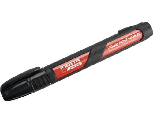 Značkovač permanentní černý FESTA Tekutý popisovač Festa Industry s 2,5 mm hrotem