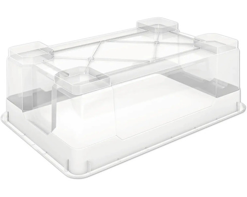 Plastový úložný box s průhledným víkem