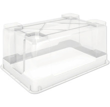Průhledný plastový úložný box s víkem