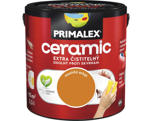 Barva na zeď Primalex Ceramic Mexický achát hnědá 2,5 l Kbelík keramické barvy značky Primalex
