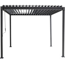 Kovová pergola s nastavitelnými lamelami do zahrady