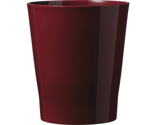 Obal na květináč keramický Ø 10 cm bordó Červený květináč