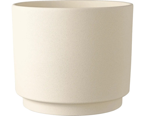 Obal na květináč Oslo keramický Ø 22 cm béžový Květináč válcového tvaru z keramiky