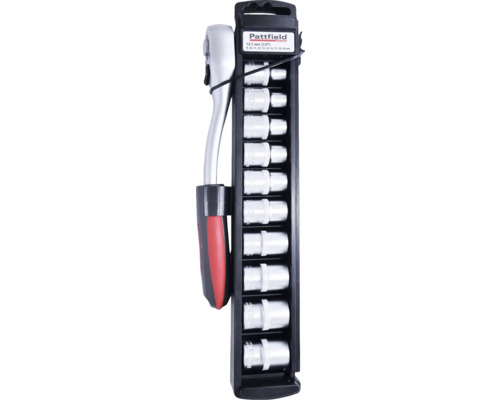 Sada nástrčných klíčů Pattfield 12.7 mm s ráčnou a různými nástrčnými klíči