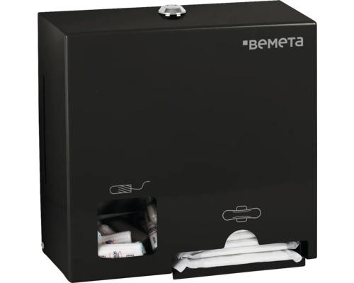Zásobník Bemeta na tampony a vložky, černá 101403276 Bemeta nástěnný zásobník pro dámské hygienické potřeby
