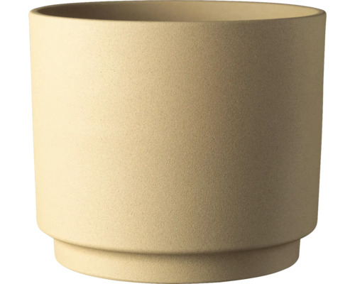 Obal na květináč Oslo keramický Ø 16 cm světle žlutý Keramický květináč