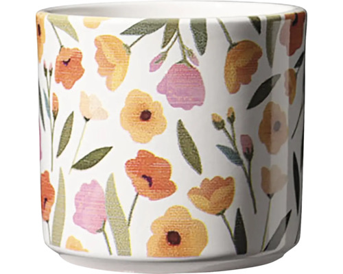 Obal na květináč Lovelies keramický Ø 13 cm vzor květin Květináč s květinovým vzorem