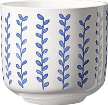 Keramický květináč s motivem listů