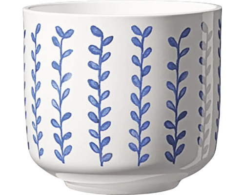 Obal na květináč keramický Ø 13 cm vzorovaný Keramický květináč s motivem listů