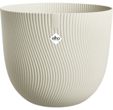 Květináč s vertikálním žebrováním a logem Elho