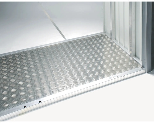 Podlahová deska z slzičkového plechu pro zahradní domek