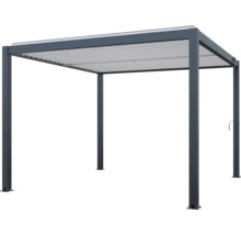 Volně stojící zahradní pergola s lamelovou střechou