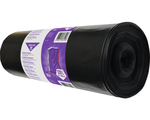 Role pytlů na odpadky, 25 kusů, 120 litrů