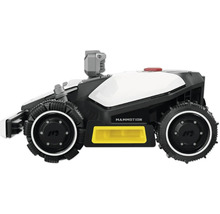 Robotická sekačka s hrubými pneumatikami