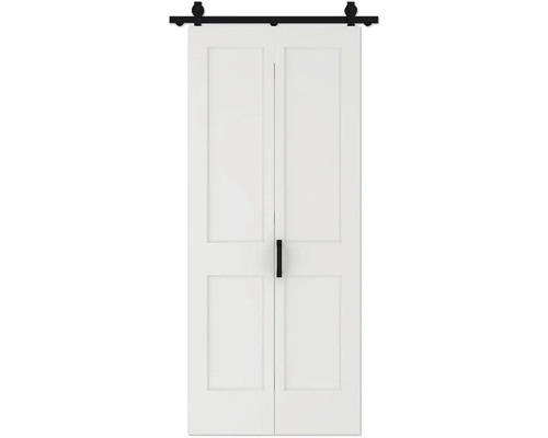 Dvojité posuvné dveře s kováním