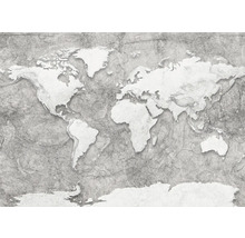 Mapa světa na strukturovaném pozadí